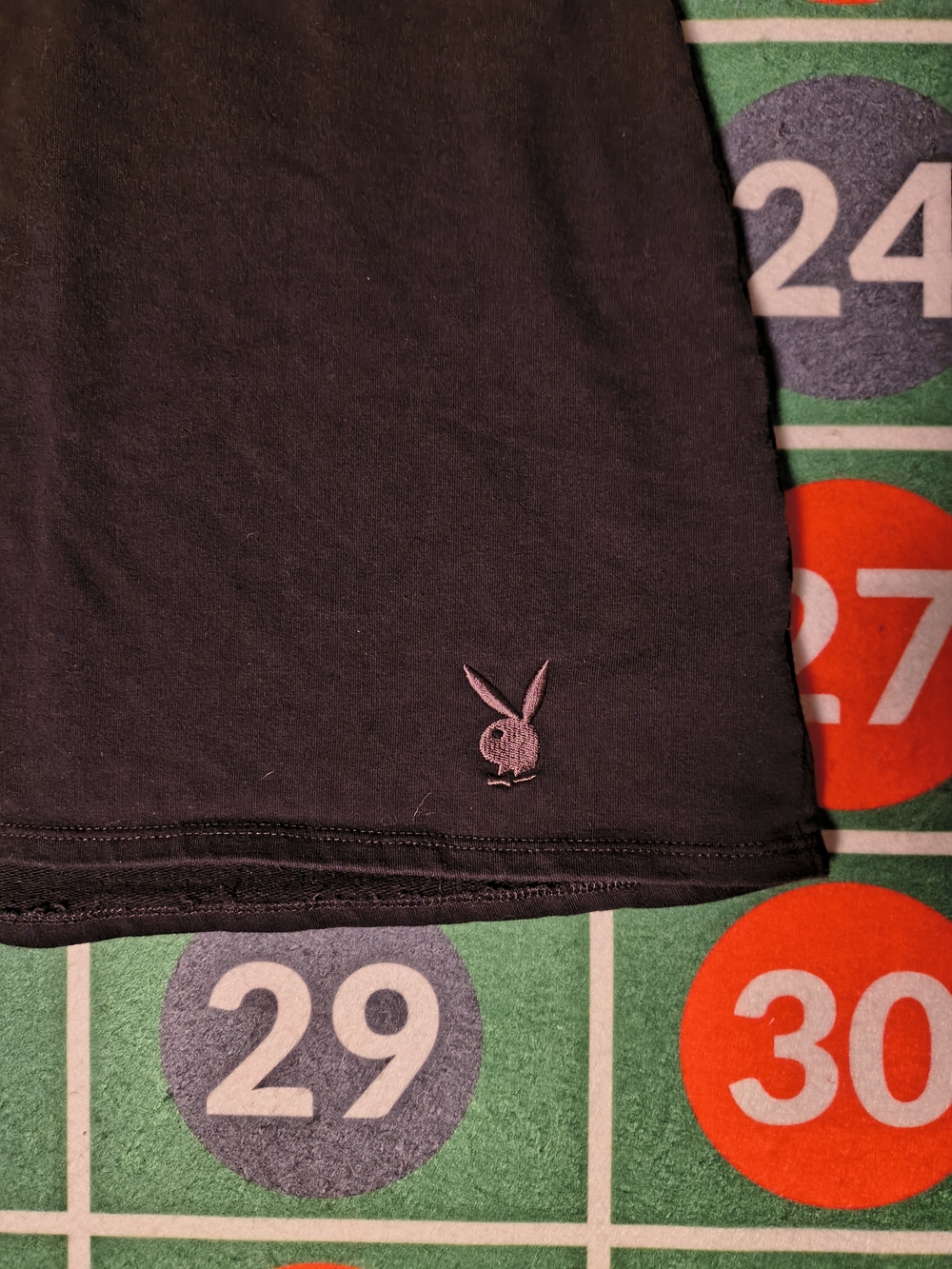 Playboy by PacSun XS Black Cotton Micro Mini Skirt Embroidered Bunny Y2K - Picture 2 of 12